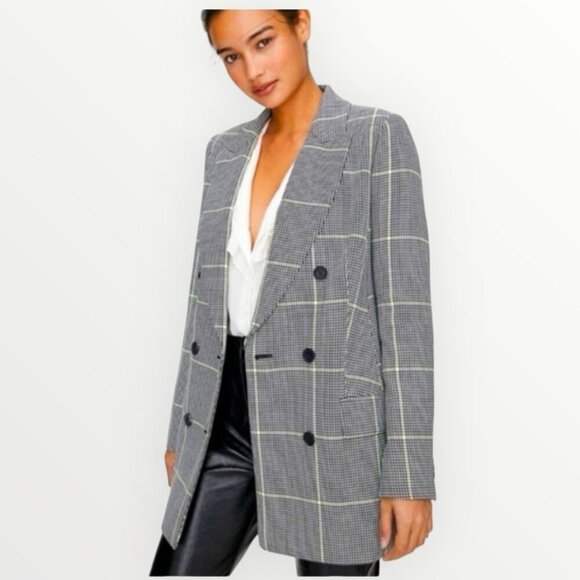 Aritzia Wilfred Margaux Houndstooth Blazer - Picture 1 of 8